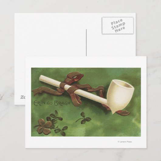 Erin Go Bragh, Ivory Pipe Briefkaart (Voorkant / Achterkant)