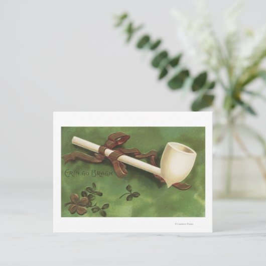 Erin Go Bragh, Ivory Pipe Briefkaart (Staand voorkant)