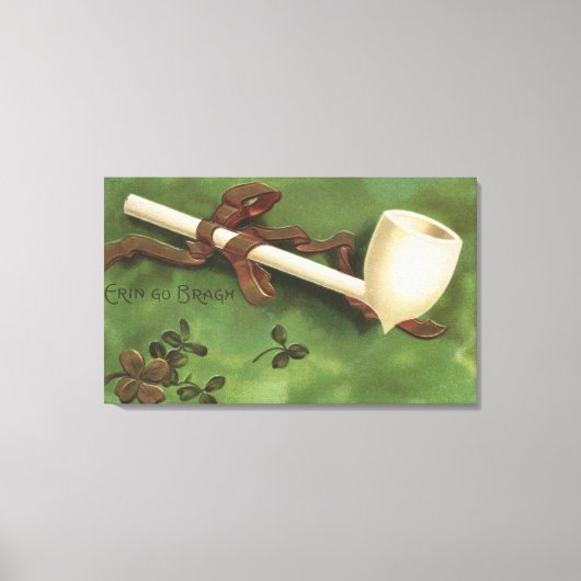 Erin Go Bragh, Ivory Pipe Canvas Afdruk (Voorkant)