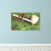 Erin Go Bragh, Ivory Pipe Canvas Afdruk (Insitu (Houten vloer))