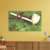 Erin Go Bragh, Ivory Pipe Canvas Afdruk (Insitu (Woonkamer))