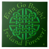 Erin Go Bragh! Knoop! (Keramische tegel) Tegeltje (Voorkant)
