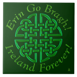 Erin Go Bragh! Knoop! (Keramische tegel) Tegeltje
