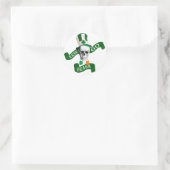 Erin go bragh Patriotic Irish Ronde Sticker (Tas)