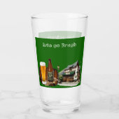 Erin Go Bragh Saint Patrick's Day Irish Beer Pub Glas (Achterkant)