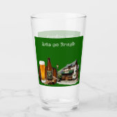 Erin Go Bragh Saint Patrick's Day Irish Beer Pub Glas (Voorkant)
