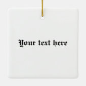 Erin Go Bragh Shamrock Heart Keramisch Ornament (Achterkant)