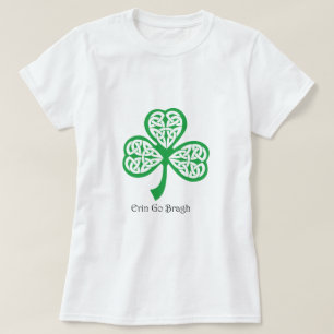 Erin Go Bragh shamrock met celtische knowhow T-shirt