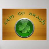 Erin Go Bragh Shamrock Poster (Voorkant)