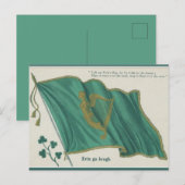Erin Go Bragh St Patricks Day Briefkaart (Voorkant / Achterkant)