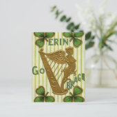 Erin Go Bragh St. Patrick's Day Feestdagenkaart (Staand voorkant)