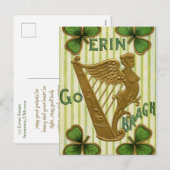 Erin Go Bragh St. Patrick's Day Feestdagenkaart (Voorkant / Achterkant)
