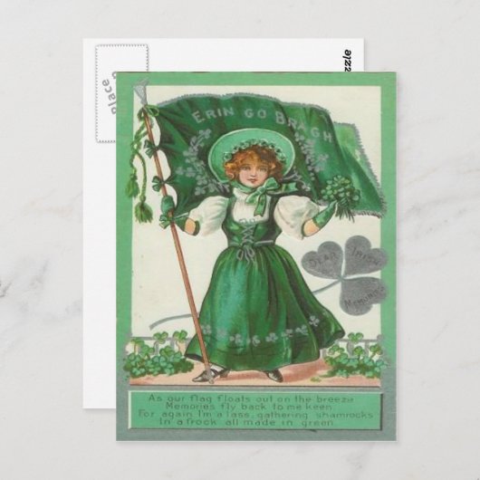  Erin Go Bragh St Patrick's Day Kaart (Voorkant / Achterkant)