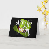 Erin go Bragh St Patrick's Day Kaart (Gele Bloem)