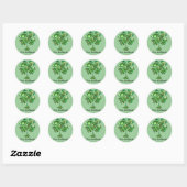 Erin Go Bragh Vierbladige Klaver Sticker (Vel)