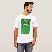 Erin Go Bragh Woman op Harp Scene T-shirt (Voorkant volledig)