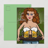 Erin Go Braless | Grappige St. Patrick's Day Feestdagenkaart (Voorkant / Achterkant)