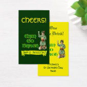 Erin Go Braugh Custom Free Drink Ticket Visitekaartje (Bureau)