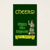 Erin Go Braugh Custom Free Drink Ticket Visitekaartje (Voorkant)