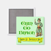 Erin Go Braugh Happy St. Patrick's Day Gezegde Magneet (Voorkant / Achterkant)