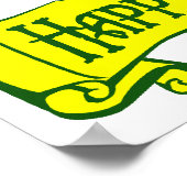 Erin Go Braugh Happy St. Patrick's Day Gezegde Poster (Hoek)