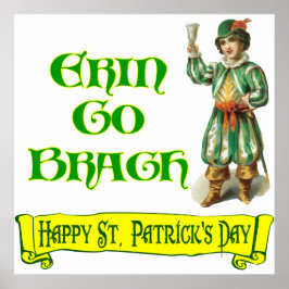 Erin Go Braugh Happy St. Patrick's Day Gezegde Poster