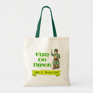 Erin Go Braugh Happy St. Patrick's Day Gezegde Tote Bag