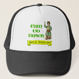 Erin Go Braugh Happy St. Patrick's Day Gezegde Trucker Pet