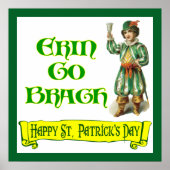 Erin Go Braugh Happy St. Patrick's Day Poster (Voorkant)