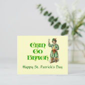 Erin Go Braugh  Iers Kunstwerk Custom Kaart (Staand voorkant)