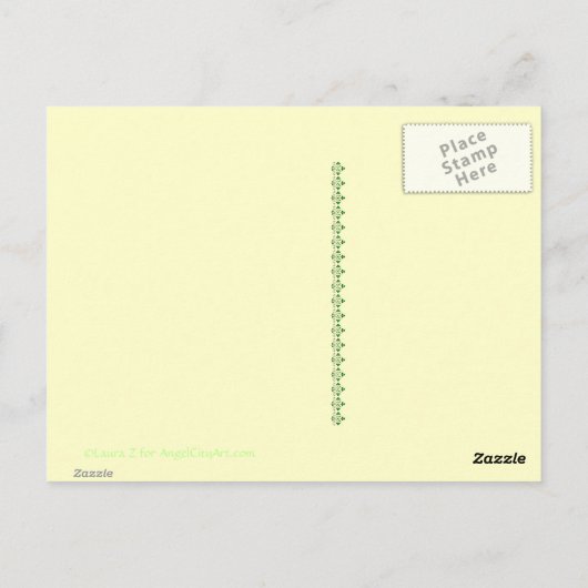 Erin Go Braugh  Iers Kunstwerk Custom Kaart (Achterkant)