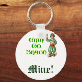 Erin Go Braugh Personalizeable Irish Gezegde Sleutelhanger (Voorkant)