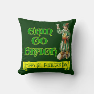 Erin Go Gragh Happy St. Patrick's Day Pillow Kussen