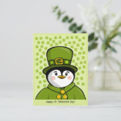 Erin go Penguin Briefkaart (Staand voorkant)