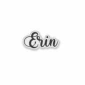 Erin Name - Handgeschreven kalligrafie Sticker (Voorkant)