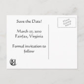 Erin & Paul - Save the Date Briefkaart (Achterkant)