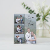 Erin & Paul - Save the Date Briefkaart (Staand voorkant)
