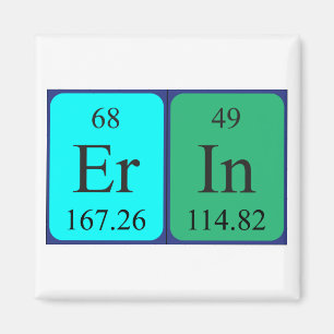 Erin periodiek table name magnet