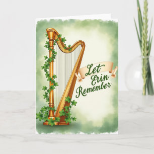 Erin Remember Harp Scene Kaart