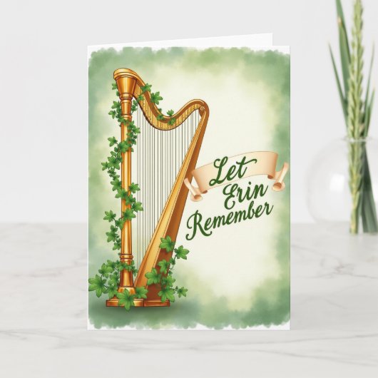 Erin Remember Harp Scene Kaart (Voorkant)