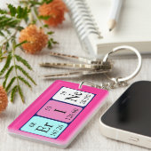 Erine periodieke lijst naam het sleutelwoord sleutelhanger (Voorkant Rechts)