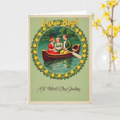 Eringo Bragh St Patricks Day Card Kaart (Gele Bloem)