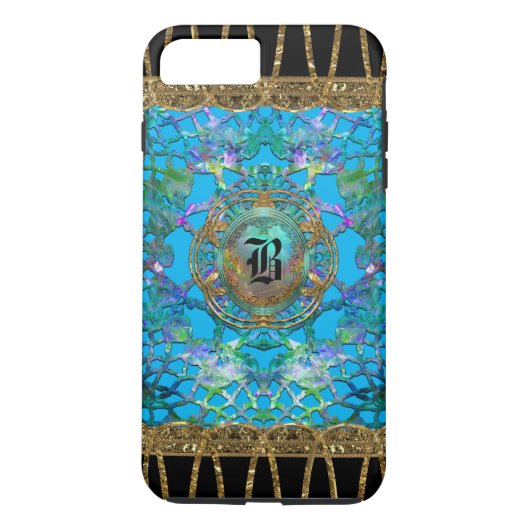 Erington Bleu  monogram Case-Mate iPhone Case (Achterkant)