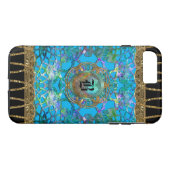 Erington Bleu  monogram Case-Mate iPhone Case (Achterkant (Horizontaal))