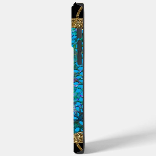 Erington Bleu Protected  Monogram Case-Mate iPhone Case (Achterkant / Links)