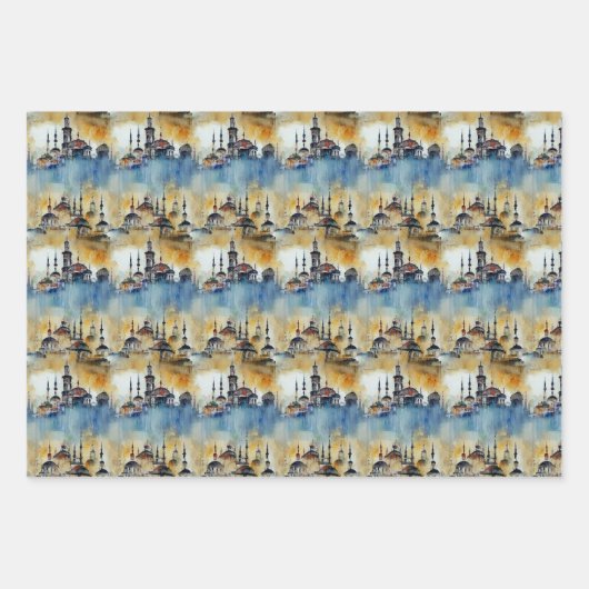 Erinnerungen an Istanbul Geschenkpapier Set Inpakpapier Vel (Voorkant 3)