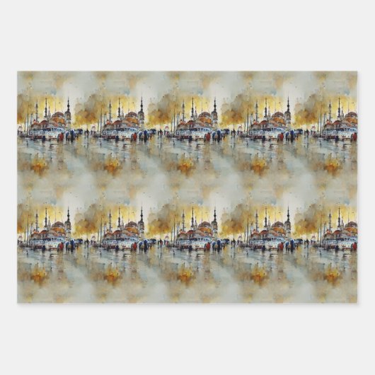 Erinnerungen an Istanbul Geschenkpapier Set Inpakpapier Vel (Voorkant)