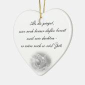 Erinnerungs Hängeornament Keramisch Ornament (Links)