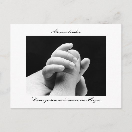 Erinnerungspostkarte Sternenkinder Briefkaart (Voorkant)