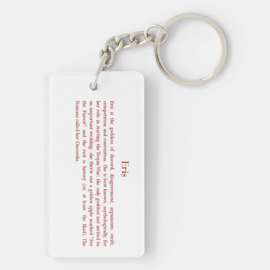 Eris (Discordia) Sleutelhanger (achterkant)